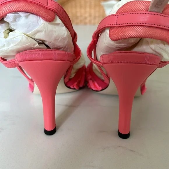 FENDI Colibrì Lite High-heeled pink slingbacks - Picture 11 of 15